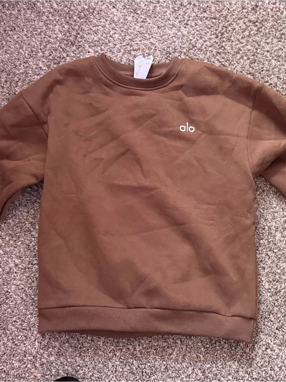 ALO Yoga women’s size small Crewneck Sweater in Brown